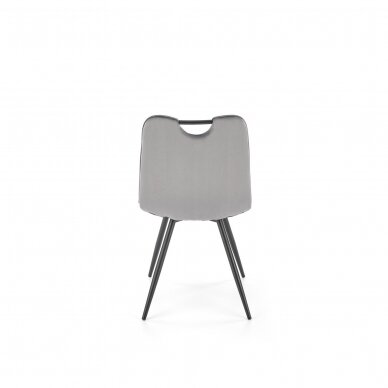 K521 pilka metalinė kėdė 3