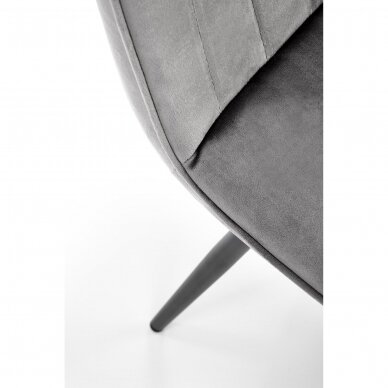 K521 pilka metalinė kėdė 5