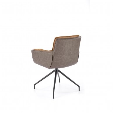K523 brown metal chair 5