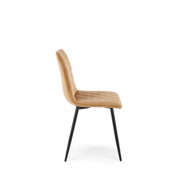 K525 smėlio spalvos metalinė kėdė 3