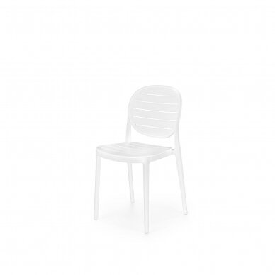 K529 balta plastikinė kėdė