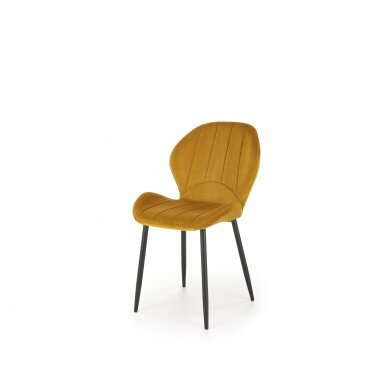 K538 mustard colored metal chair