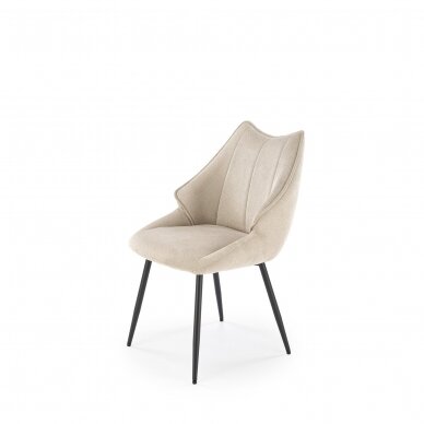 K543 smėlio spalvos metalinė kėdė