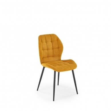 K548 mustard colored metal chair