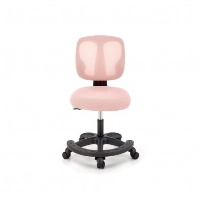 NANI rožinė vaikiška kėdė su ratukais 4