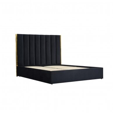 PALAZZO 160 черная кровать с ящиком для постельных принадлежностей