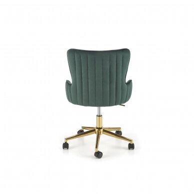 TIMOTEO tamsiai žalia biuro kėdė su ratukais 3