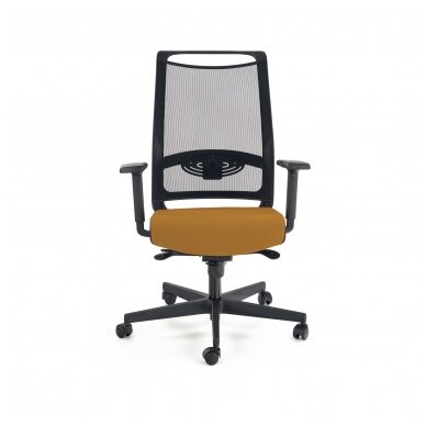 GULIETTA garstyčių spalvos biuro kėdė su ratukais 2