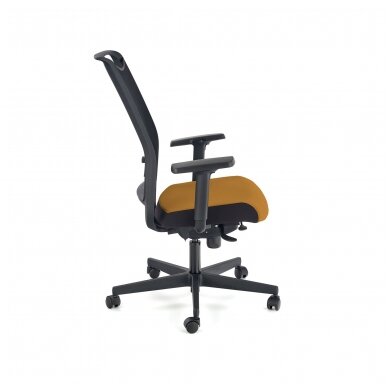 GULIETTA mustard colored office chair on wheels 4