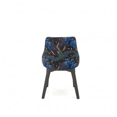 ENDO tamsiai mėlyna medinė kėdė 3