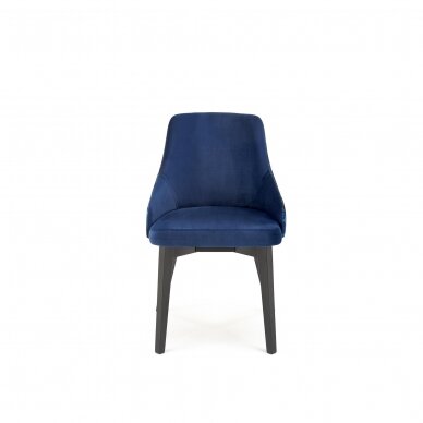 ENDO tamsiai mėlyna medinė kėdė 4