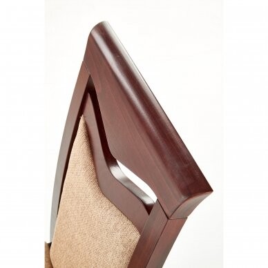 CITRONE dark walnut colored wooden chair 4