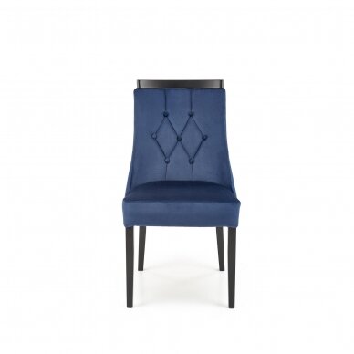ROYAL tamsiai mėlyna medinė kėdė 3
