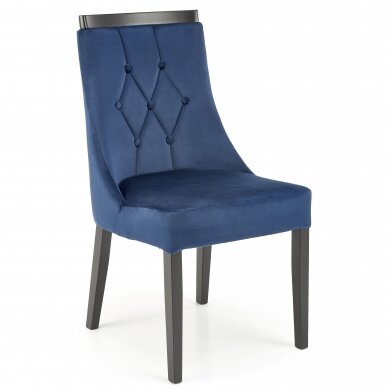 ROYAL tamsiai mėlyna medinė kėdė