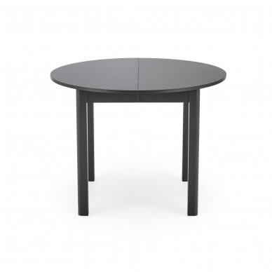 RINGO круглый черный cкладной обеденный стол 2