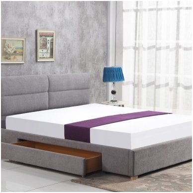 MERIDA 160 light grey double bed