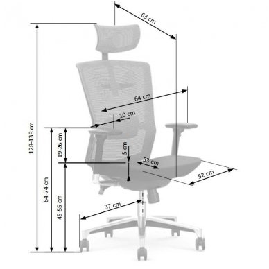 AMBASADOR ergonomic guide office chair on wheels 2