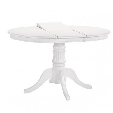 WILLIAM white extension dining table